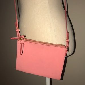 Coral Suede Crossbody